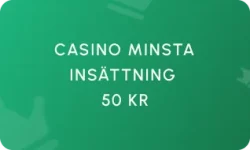 Casino Minsta Insättning 50 kr