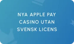 Nya Apple Pay Casino Utan Svensk Licens