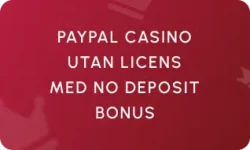 PayPal Casino utan Licens med No Deposit Bonus