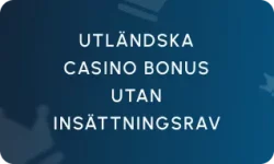Utländska Casino Bonus Utan Insättningskrav